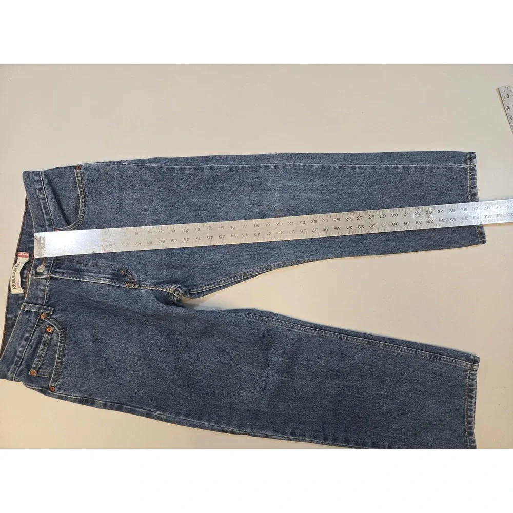Levis 505 Regular Fit Y2K Jeans Mens 34x29 Medium Wash Blue Straight 27.5 inseam
